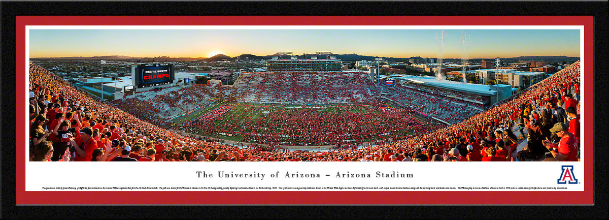 University of Arizona Wildcats - Arizona Stadium - Select Frame with Single Mat