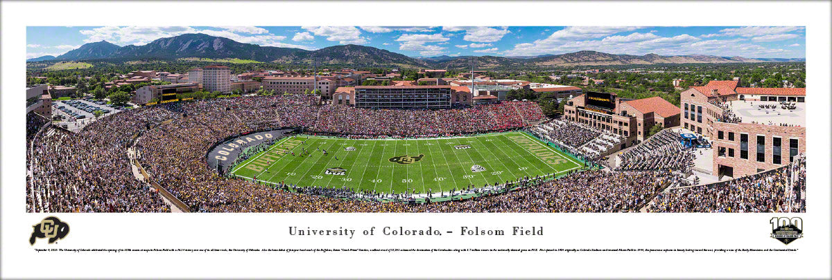University of Colorado Buffaloes - Folsom Field - Unframed Poster