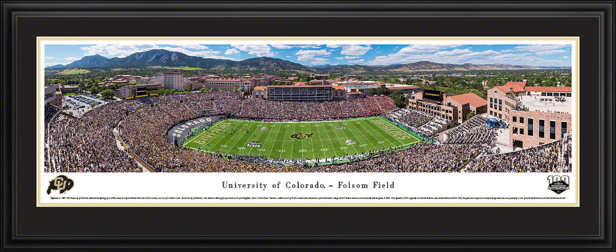 University of Colorado Buffaloes - Folsom Field - Deluxe Frame with Double Mat