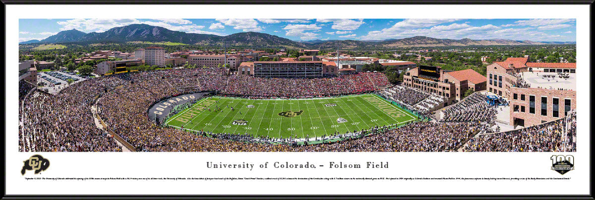 University of Colorado Buffaloes - Folsom Field - Standard Frame