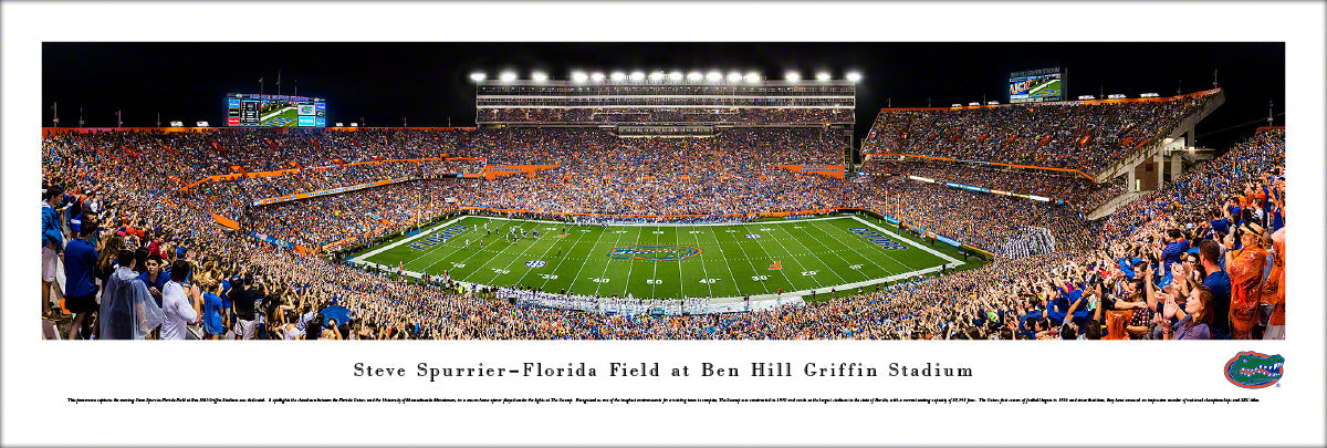 University of Florida - The Swamp - Steve Spurrier-Florida Field at Ben Hill Griffin Stadium - Unframed Poster