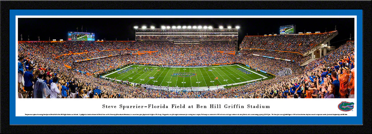 University of Florida - The Swamp - Steve Spurrier-Florida Field at Ben Hill Griffin Stadium - Select Frame with Single Mat