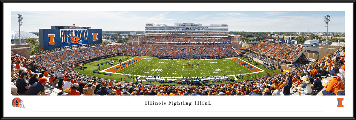 Illinois Fighting Illini - Memorial Stadium - Standard Frame
