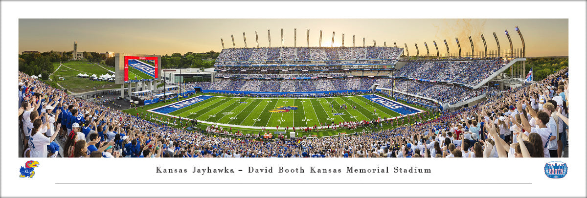 Kansas Jayhawks - David Booth Kansas Memorial Stadium - Unframed Poster