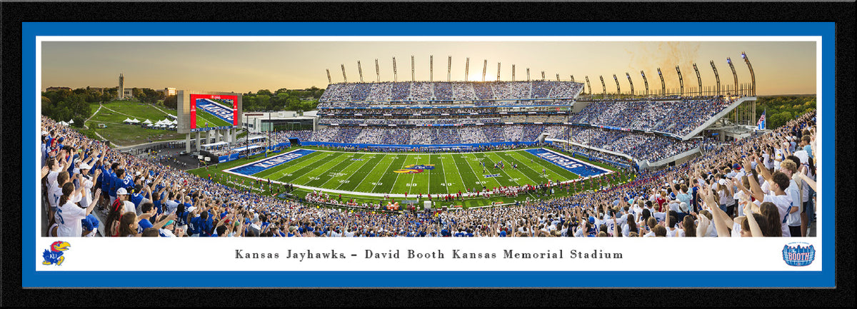 Kansas Jayhawks - David Booth Kansas Memorial Stadium - Select Frame with Single Mat
