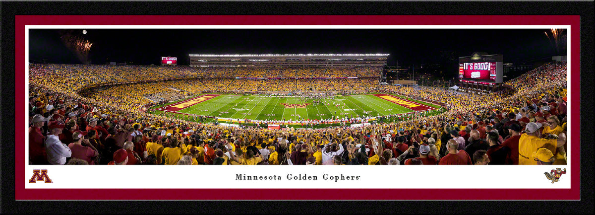 Minnesota Golden Gophers - Huntington Bank Stadium - Select Frame with Single Mat