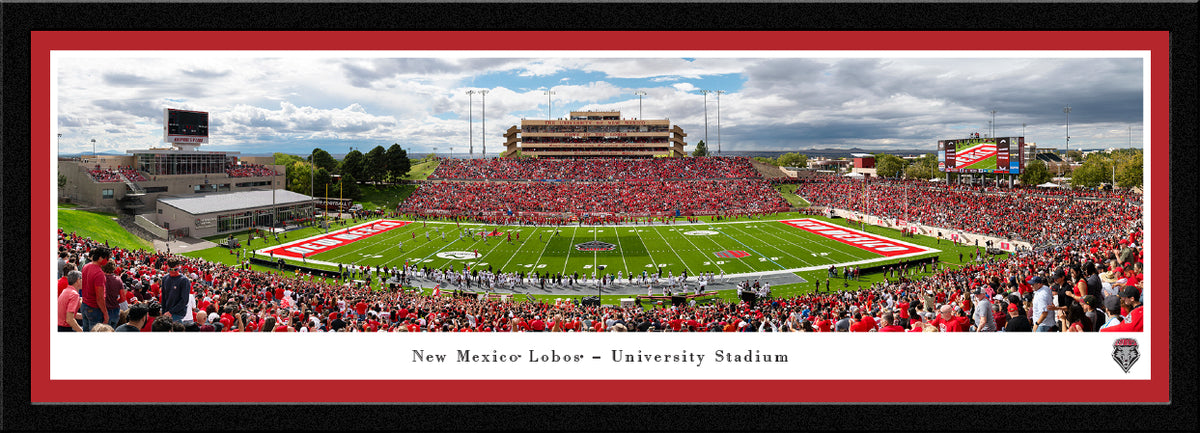 New Mexico Lobos - University Stadium - Select Frame with Single Mat