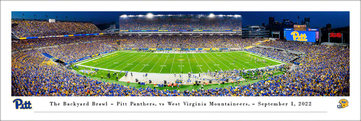 Pitt Panthers - Acrisure Stadium - The Backyard Brawl - Unframed Poster