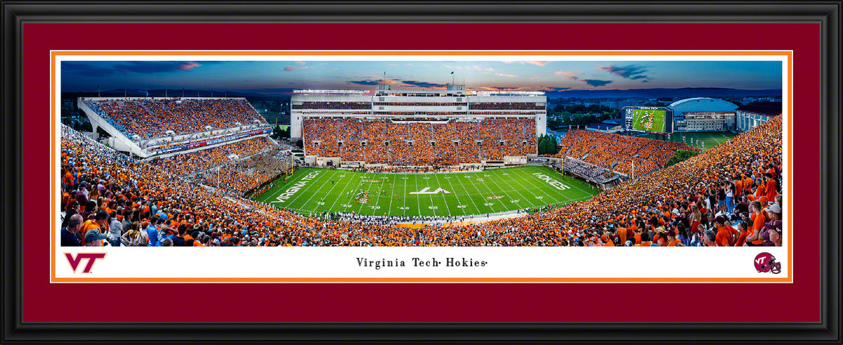 Virginia Tech Hokies - Lane Stadium/Worsham Field - Deluxe Frame with Double Mat