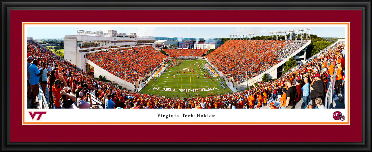 Virginia Tech Hokies - Lane Stadium Endzone - Deluxe Frame with Double Mat