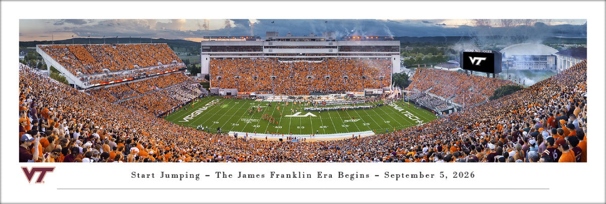 Virginia Tech Hokies - Lane Stadium - The James Franklin Era Begins - Unframed Poster