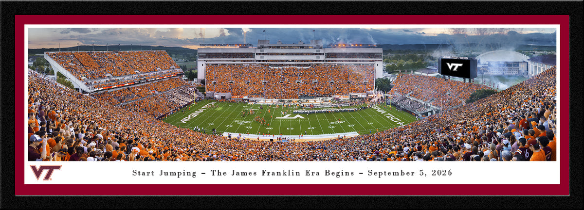 Virginia Tech Hokies - Lane Stadium - The James Franklin Era Begins - Select Frame with Single Mat