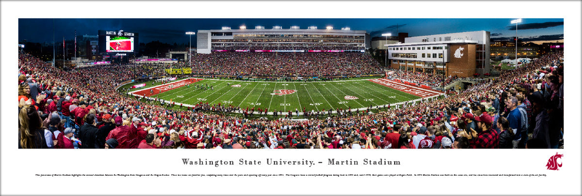Washington State Cougars - Martin Stadium - Unframed Poster