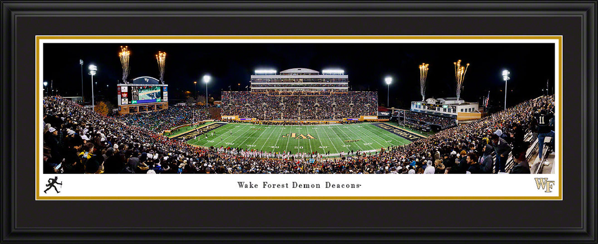 Wake Forest Demon Deacons - Allegacy Stadium - Deluxe Frame with Double Mat